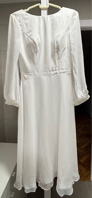 Vestido de novia corto blanco