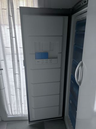Congelador vertical plateado Balay
