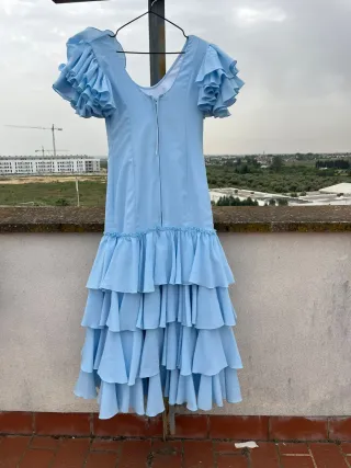 Vestido Flamenca Volantes super lijero poco peso