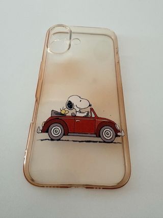 Funda iPhone 14 Snoopy Coche