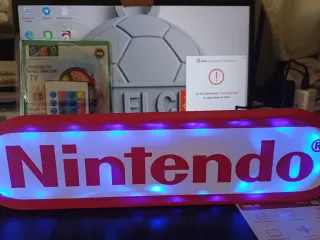Lámpara LED Nintendo-juegos-consolas