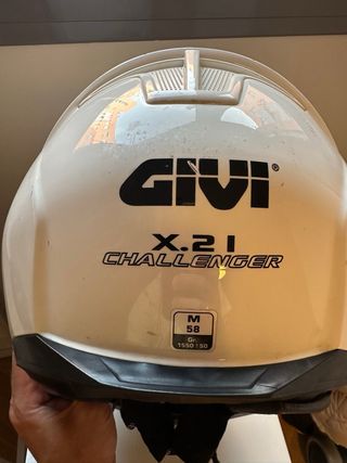 Casco de moto modular GIVI blanco talla M