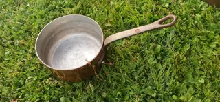 Cacerola de cobre macizo