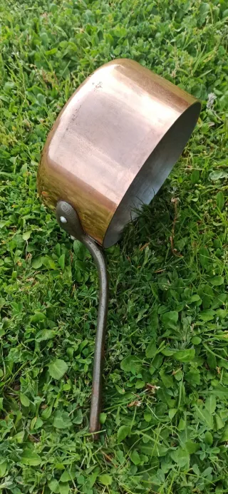 Cacerola de cobre macizo