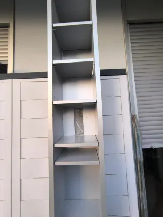 Estantería madera CD's Ikea Gris Plata