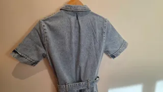 Mono vaquero corto azul