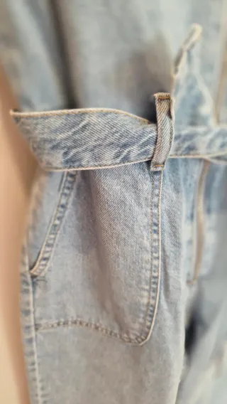 Mono vaquero corto azul