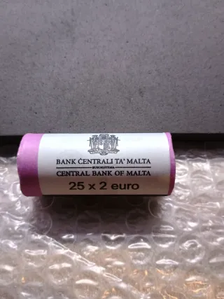2€ commemorativo Malta 2026. La Valletta