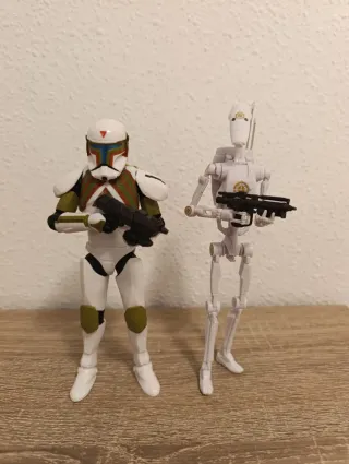 Figuras Star Wars: Clone y Battle Droid