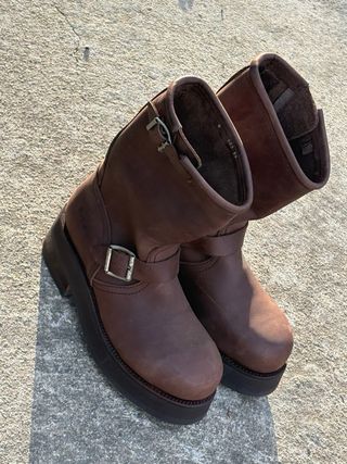 Botas de cuero marrones Sirius talla 39