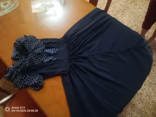 Traje Rociero Azul y Blanco