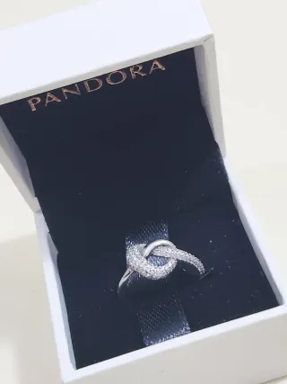 Anillo Pandora Corazones Anudados. Talla 52