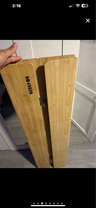 Mesa Plegable Dorada y Plateada