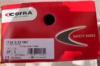 Zapatos de seguridad Cofra talla 35