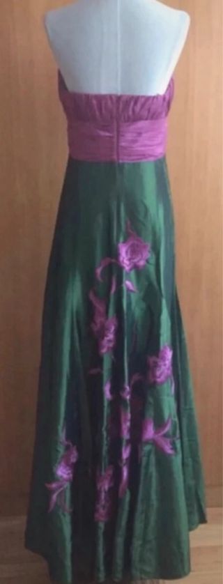 Vestido Sonia Peña Bordado Talla 38 + Chal