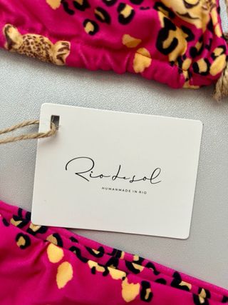 Bikini Rio de Sol estampado leopardo fucsia