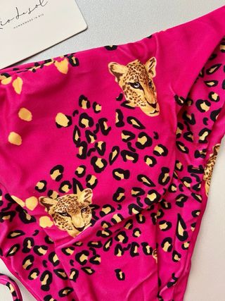 Bikini Rio de Sol estampado leopardo fucsia