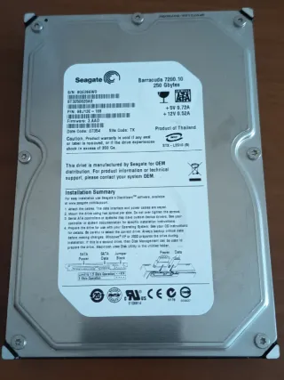 Disco Duro Seagate Barracuda 250GB