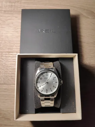 Reloj Breil Plata y Blanco