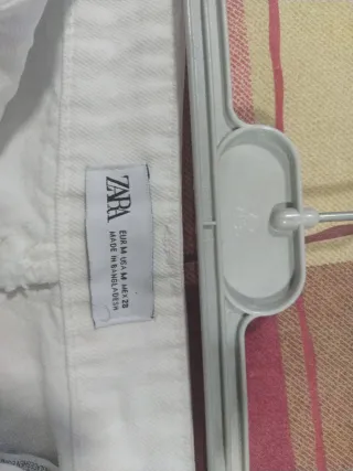 Falda vaquera mini blanca