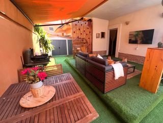 Conjunto Terraza Ratán y Madera