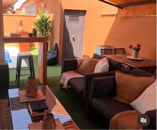 Conjunto Terraza Ratán y Madera