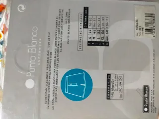 Boxer Punto Blanco Algodón Talla L Estampado Calab