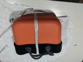 Borsa Obag arancione con inserto nero