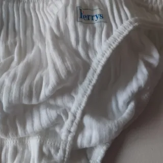 6 Slips Algodón Canalé Nuevos blancos