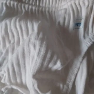 6 Slips Algodón Canalé Nuevos blancos