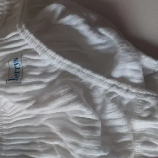 6 Slips Algodón Canalé Nuevos blancos
