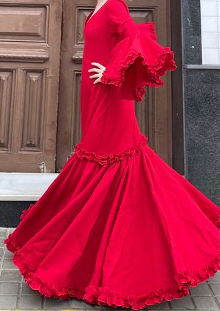 Traje de Flamenca EXCLUSIVO Talla 40-42 ELASTICO