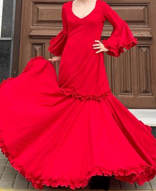Traje de Flamenca EXCLUSIVO Talla 40-42 ELASTICO