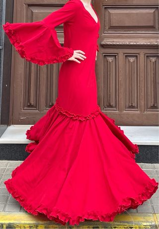 Traje de Flamenca EXCLUSIVO Talla 40-42 ELASTICO