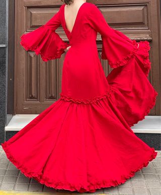 Traje de Flamenca EXCLUSIVO Talla 40-42 ELASTICO