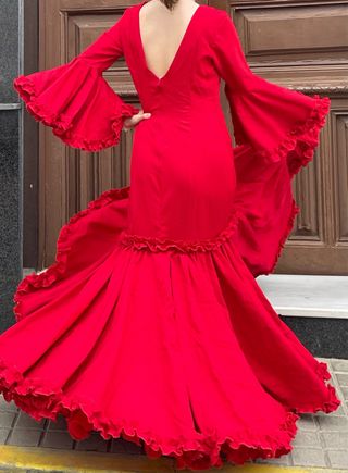 Traje de Flamenca EXCLUSIVO Talla 40-42 ELASTICO