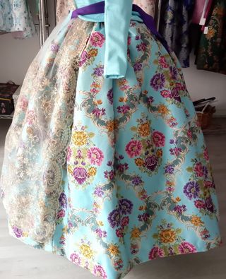 Traje de Fallera Adulta Azul