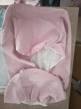 Saco capazo bebé rosa