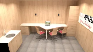 Armarios a medida de madera y cristal, lebs