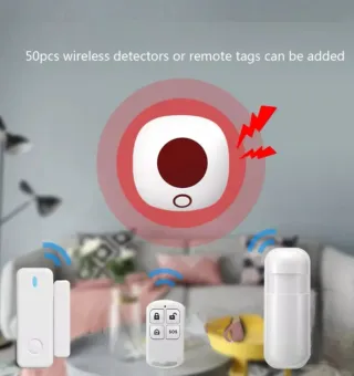 Kit Alarma Alertas Robos con Sirena enchufable 220