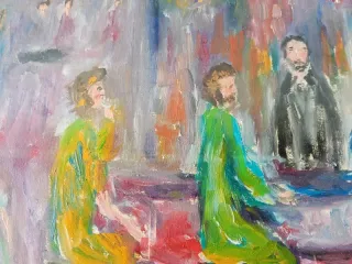 Quadro P. De Maio Interno Multicolore