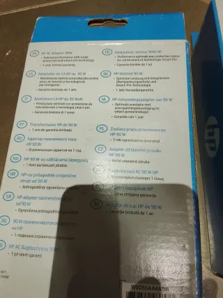 Cargador HP 90W Clavija Fina