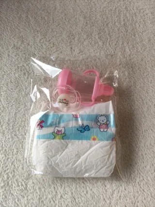 Muñeca bebé realista con accesorios