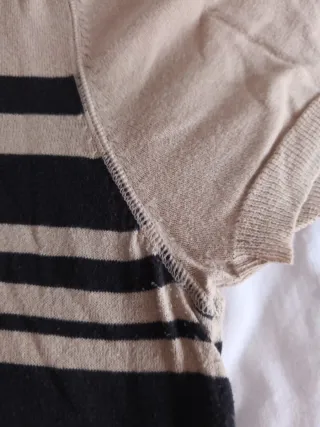 Camisa Polo Springfield Rayas Beige y Negro