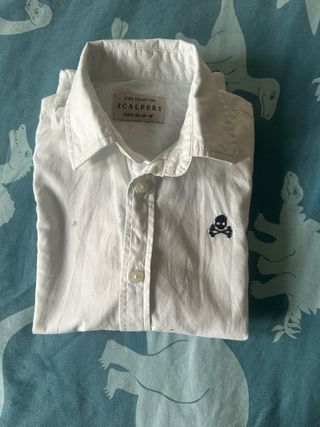 Camisa blanca niño Scalpers Talla 5/6 años