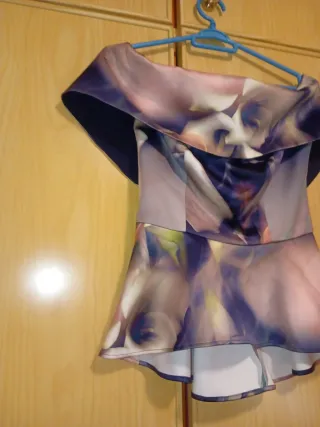 Top fiesta mujer estampado