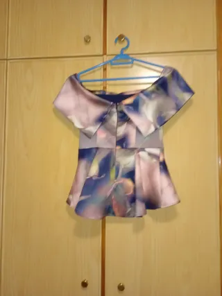 Top fiesta mujer estampado