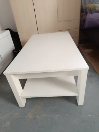 Mesa auxiliar blanca madera