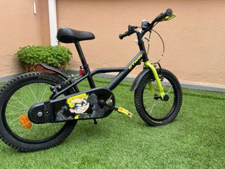 Bicicleta Infantil BTWIN Negra y Verde