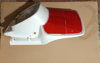 Careta Faro Enduro Vintage blanca